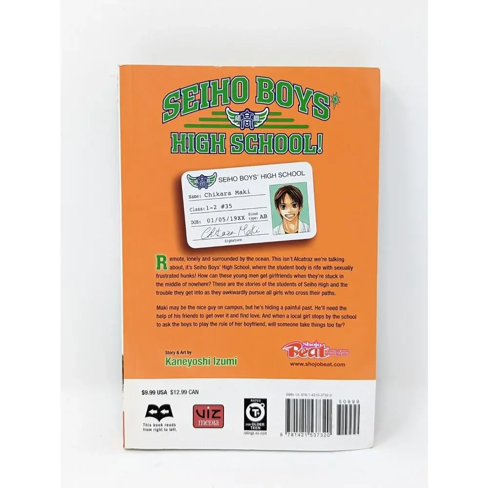 Seiho Boys High School Volume 2 Manga Book Paperback English Kaneyoshi Izum